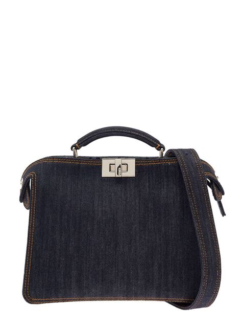 black fendi micro peekaboo|fendi denim peekaboo.